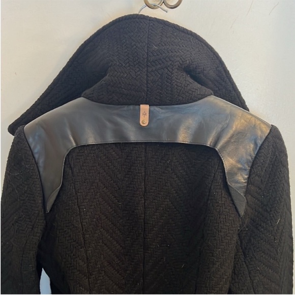 Mackage | Women’s Size M Black Teddy Jacket with Leather Accents - Picture 9 of 9